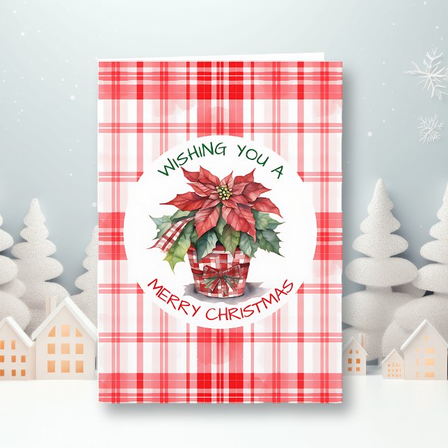 Weihnachtsweihnachtskalender Poinsettia Personalis Karte (Von Creator hochgeladen)