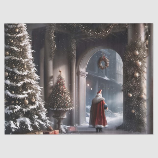 Weihnachtsweihnachtsmagie Seidenpapier (Vorderseite)