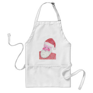 Weihnachtsweihnachtsmann-Schürzen im Pointillism Schürze
