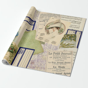 Weihnachtsweihnachtspostkarte Sammelpapier Geschenkpapier