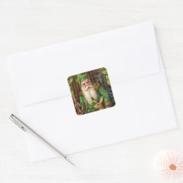 Weihnachtsweihnachtssticker Quadratischer Aufkleber
