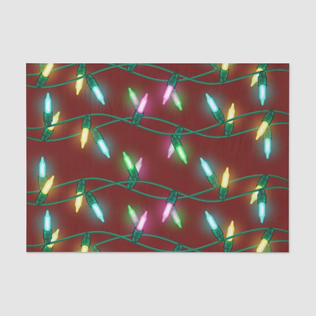 Weihnachtsweihnachtsstrasse von Lichtern mehrfarbi Seidenpapier (Vorderseite)