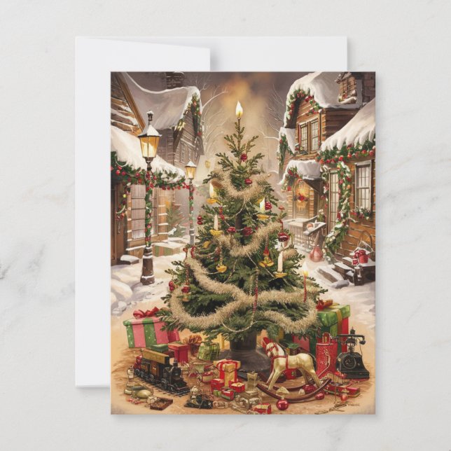 Weihnachtsweihnachtstradition Feiertagskarte (Vorderseite)