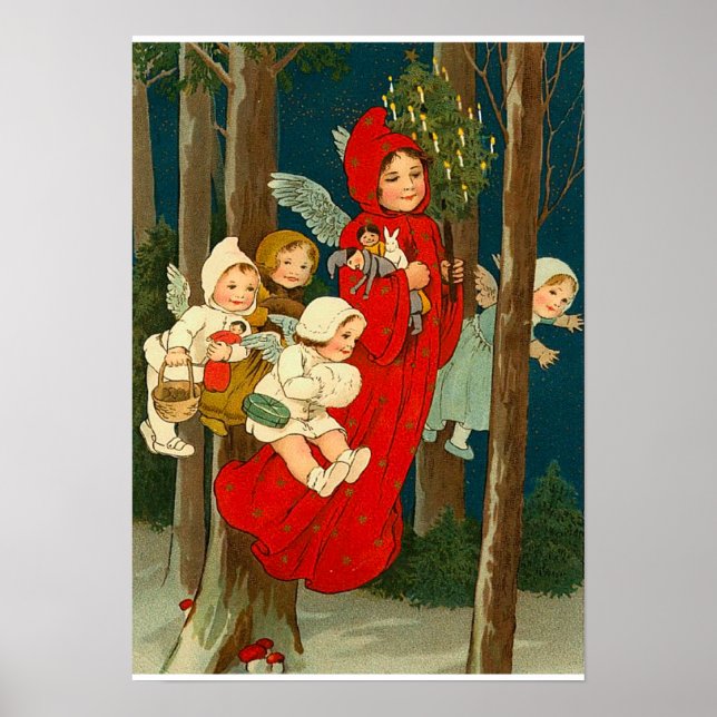 Weihnachtswein aus Vintage Poster (Vorne)