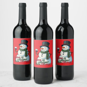 Weihnachtswein billiger Wein Weinetikett