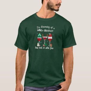 Weihnachtswein Gläser Anpassbar T-Shirt