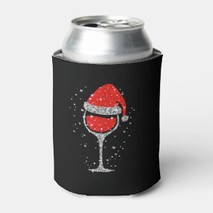 Weihnachtswein Glass Schneeflocken Weihnachtsmannm Dosenkühler