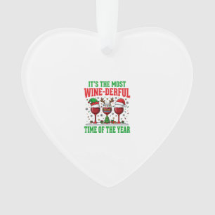 Weihnachtswein-herrlicher Rotwein-Design Ornament