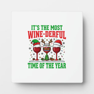 Weihnachtswein-herrliches rotes Weindesign Fotoplatte