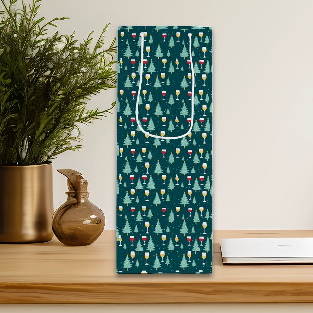 Weihnachtswein Lover Geschenktüte Für Weinflaschen (Von Creator hochgeladen)