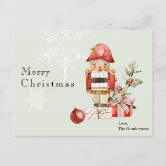 Weihnachtswein Postcard Nutcracker Feiertagspostkarte