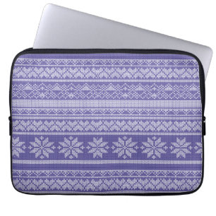 Weihnachtswein Strick Sweater Weihnachtsfeiertag Laptopschutzhülle