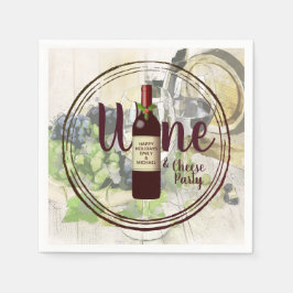Weihnachtswein und Käse Party Corporate Event Serviette