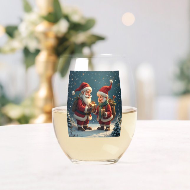 Weihnachtswein Weinglas Ohne Stiel (Insitu (Hochzeit))