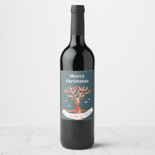 Weihnachtsweinmarke Weinetikett