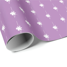 Weihnachtsweiße Schneeflocken niedliches Geschenk Geschenkpapier