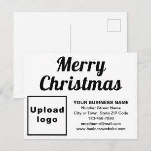 Weihnachtsweiße Weihnachtskarte Feiertagspostkarte