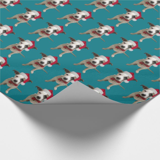 Weihnachtswelpen-Packpapier Geschenkpapier (Ecke)