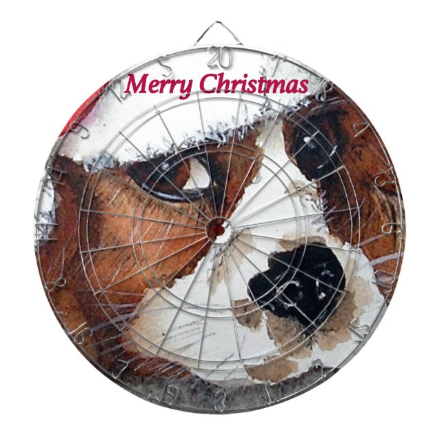 Weihnachtswelthund Dartscheibe (vorne)