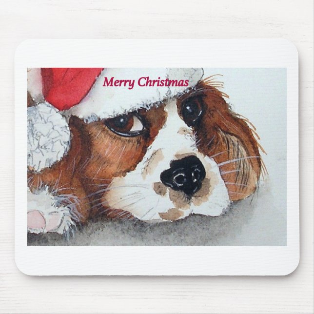 Weihnachtswelthund Mousepad (Vorne)