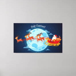 Weihnachtswerbung Leinwanddruck