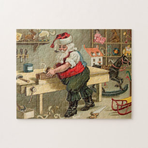 Weihnachtswerkstatt des alten Weihnachtsmanns
