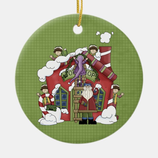 Weihnachtswerkstatt Keramik Weihnachtsschmuck (Vorne)