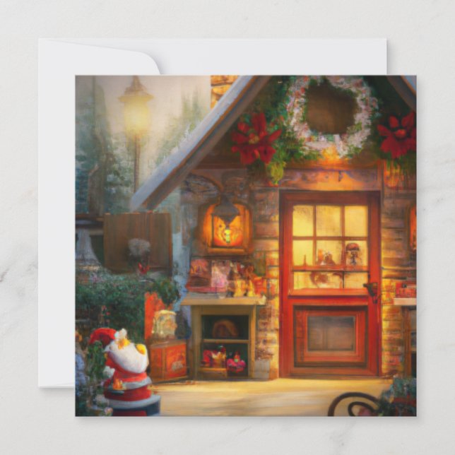 Weihnachtswerkstatt Weihnachtskarte (Vorderseite)