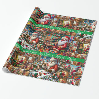 Weihnachtswerkstatt: Wo jedes Spielzeug eine Gesch Geschenkpapier