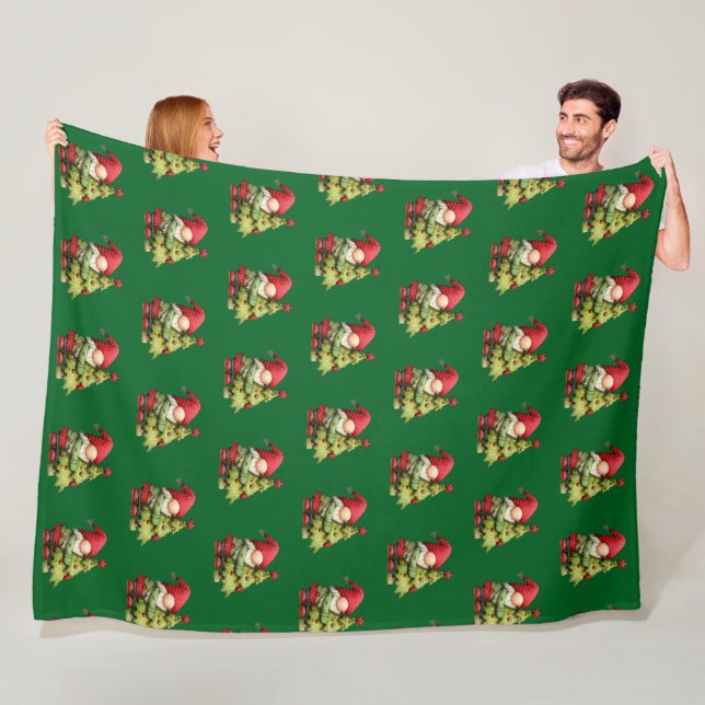 Weihnachtswichtel Fleecedecke (Beispiel)