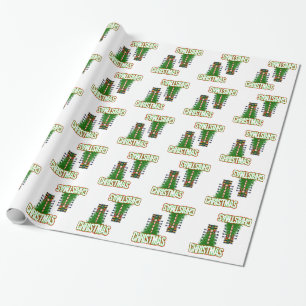 Weihnachtswiderstand-Baum-Feiertags-Packpapier Geschenkpapier