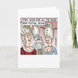 Weihnachtswigs Feiertagskarte