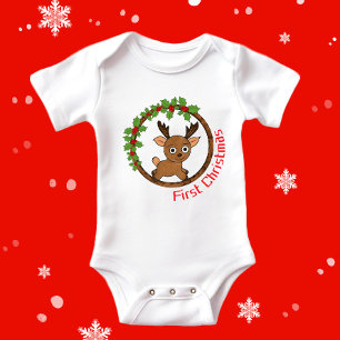 Weihnachtswild Baby Strampler