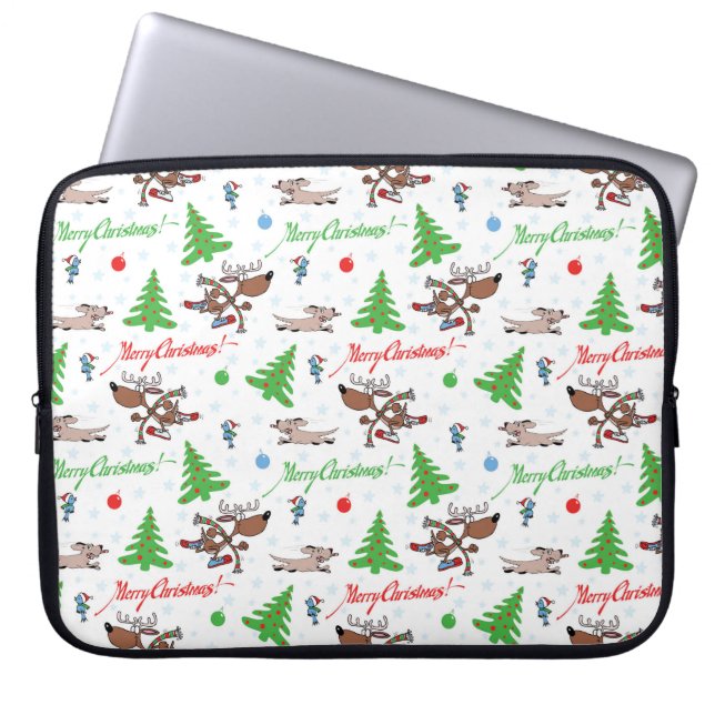 Weihnachtswild Laptopschutzhülle (Vorderseite)