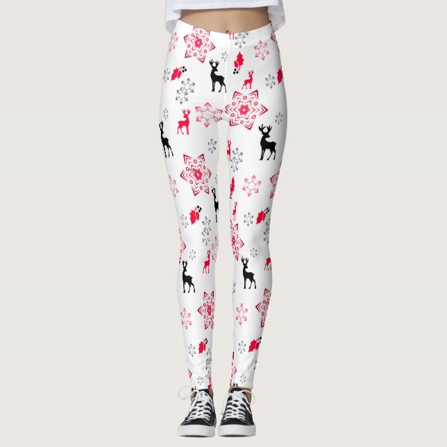 Weihnachtswild Leggings (Vorderseite)