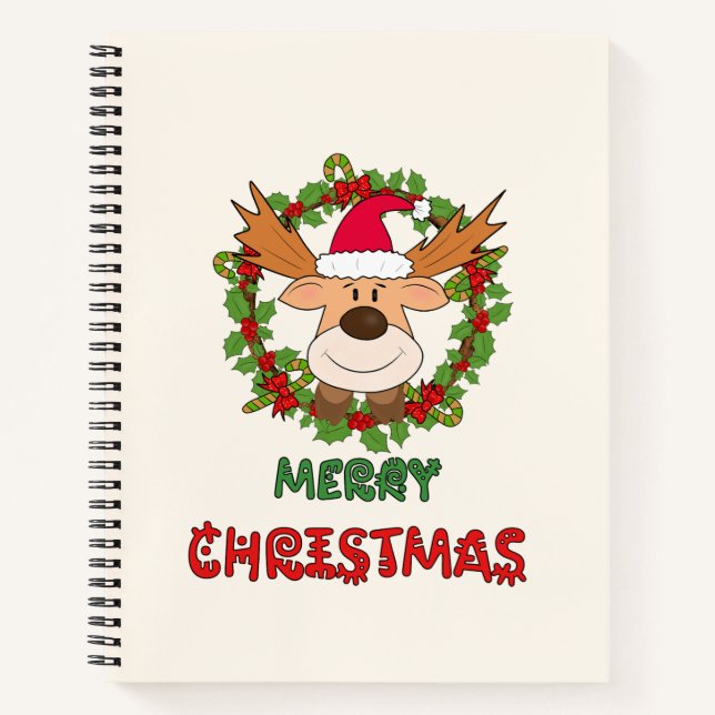 Weihnachtswild Notizbuch (Vorderseite)