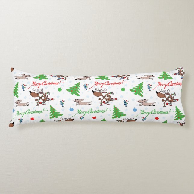 Weihnachtswild Seitenschläferkissen (Vorderseite)