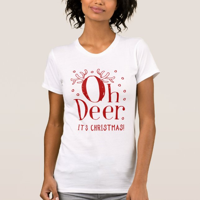 Weihnachtswildfrauen T - Shirt lustige Illustratio (Vorderseite)