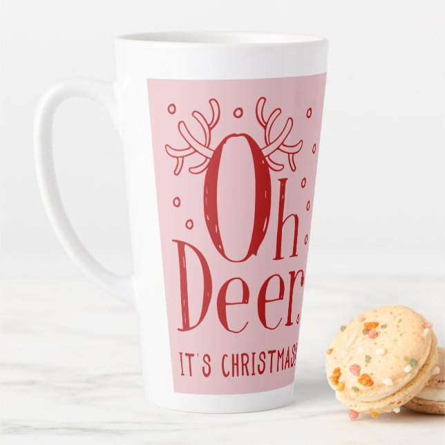 Weihnachtswildillustrierung latte Tasse (Beispiel)