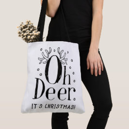 Weihnachtswildkleid mit großer Totentasche Tasche