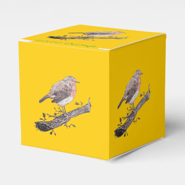Weihnachtswildvögel auf Weihnachten Geschenkschachtel (Vorderseite)