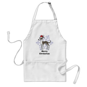 Weihnachtswindhund/Whippet/italienischer Windhund Schürze