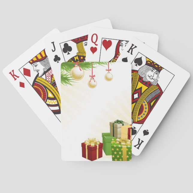 Weihnachtswinkelelemente Spielkarten (Rückseite)