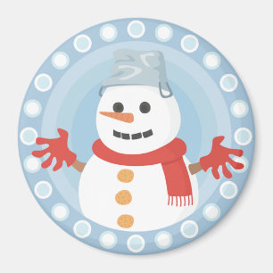 WEIHNACHTSWINTER SCHNEEMANN MAGNET