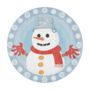 WEIHNACHTSWINTER SCHNEEMANN SCHNEIDEBRETT