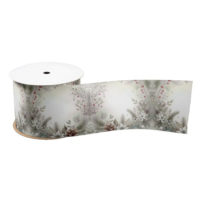 Weihnachtswinters Satin Ribbon Satinband (Spule)