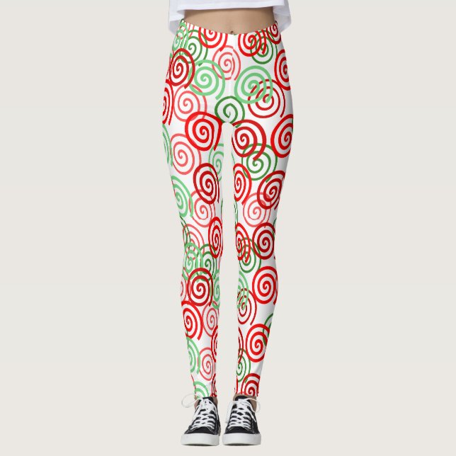 WeihnachtsWirbel Leggings (Vorderseite)