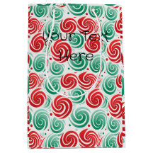Weihnachtswirbel rot, grün und weiß