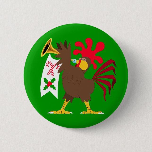 Weihnachtswirbelstube Button (Vorderseite)