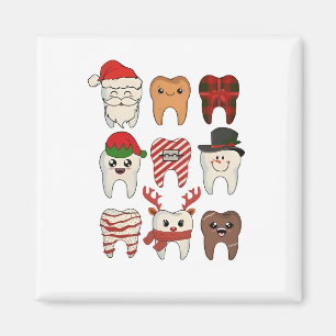 Weihnachtswitz für Zahnärzte, Lustige Zahnarzt-Fei Magnet